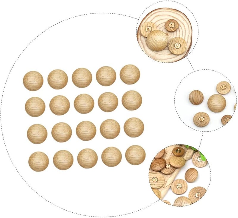 Wood Coat Buttons 50pcs Lightweight Sewing Buttons for Coats Cardigans DIY Decoration Replacement Craft - Image 4
